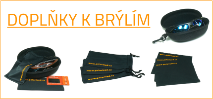 Brýlové doplňky, pevné pouzdro, čistící sáček, hadřík mikrovlákno, čistič na brýle Okean.